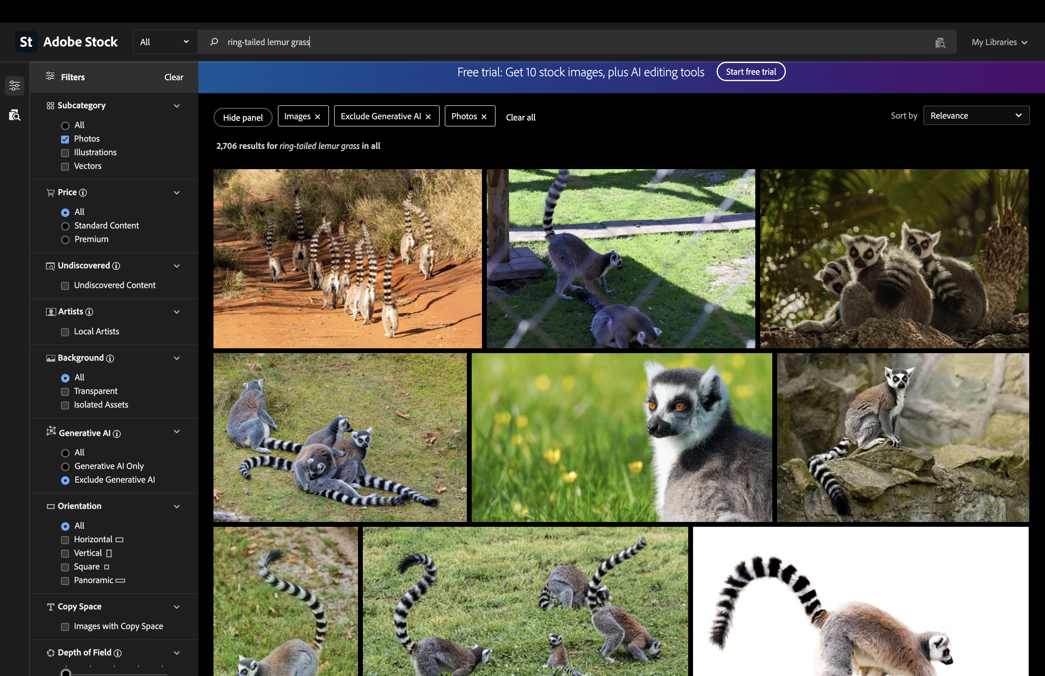 Add grass stock search example.